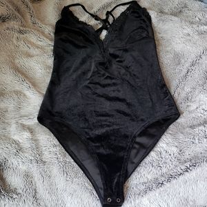 Black Velvet Body Suit